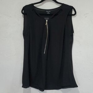 City Chic Top Sweet Zip in Black Size 14 or City Chic XS